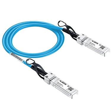 Imagem de Alwong Azul 1 m/3,28 pés 10G SFP+ cabo de conexão direta (DAC), cabo Twinax passivo, 10GBASE- SFP+ para conector SFP+, para Cisco SFP-H10GB-CU1M, Ubiquiti, Arista, D-Link, Mikrotik, Netgear, etc.