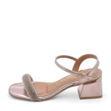 Imagem de Sandália Feminino Vizzano Salto Baixo REF: 6428339 TIRA PRONTA METAL, 