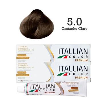 Imagem de 2 Unidades Coloração Itallian Color 5.0 Castanho Claro - Itallian Hair