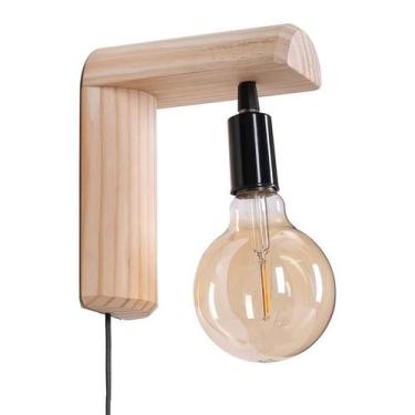 Imagem de Abajur Quarto Auto Colante Dupla Face Em Madeira Natural - Jn Artes Rú