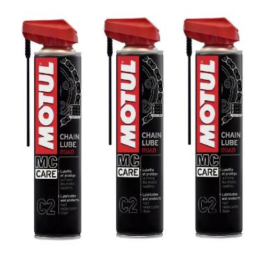 Imagem de Lubrificante Motul C2 Chain Lub Road - 0,4L -Uso Ate 600Cc - 3 Unidades -