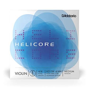 Imagem de D'Addario Cordas para violino Helicore tamanho 4/4 - corda de alumínio - H311W 4/4M - Apenas corda E - Tensão média