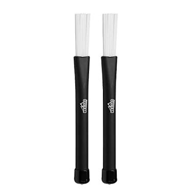 Imagem de CUSTEAM Escovas retráteis de nylon cajon para bateria - para música acústica - 21,8 cm x 3,8 x 1,8 cm