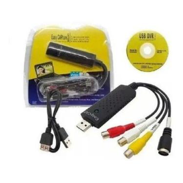 Imagem de Adaptador Placa Easy Capture Vídeo Externo Usb Captura Áudio - Easycap