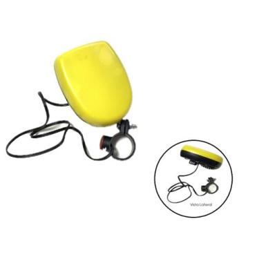 Imagem de Sirene Eletrônica Buzina para Bicicleta Compacta - ALLKAR, Amarelo