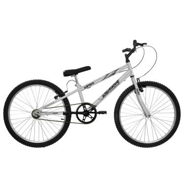 Imagem de Bicicleta de Passeio Ultra Bikes Esporte Chrome Line Rebaixada Aro 24 Reforçada Freio V-Brake Sem Marcha Cromado