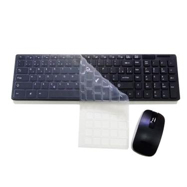 Imagem de Conjunto Teclado Sem Fio E Mouse Wireless Super Compacto (PRETO) - tc06