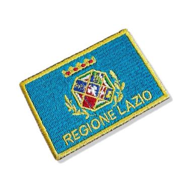 Imagem de BE0227-001 Bandeira Lazio Region Bordado 7,5x5,0cm - BR44