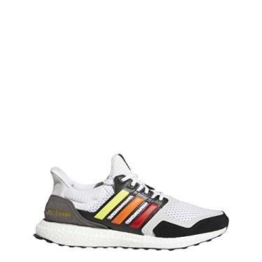 Imagem de adidas Ultraboost S&L Pride Tênis masculino, Nuvem branco/núcleo preto/dourado metálico, 37