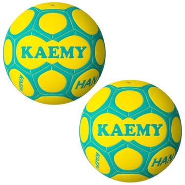 Imagem de 2 Bolas De Handebol Kaemy Max H2L Profissional Ultra Grip Jogo Oficial Infantil E Feminino