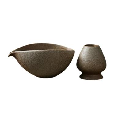 Imagem de DimyFew Tigela Matcha Tradicional com Bico, Ceramic Matcha Tea Bowl com Suporte de Batalha, Estilo d