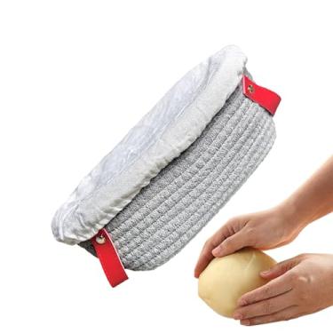 Imagem de Cestas De Fermentação Para Panificação - Cesto de Pão com Forro - Bacia de Corda de Algodão Reutilizável para Exibição Mesa Servir Cozinha Piquenique Acampamento
