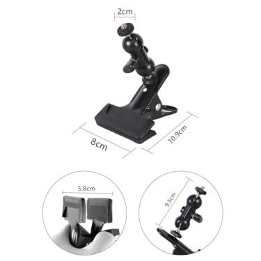 Imagem de predolo Suporte de Clipe de Tripé para Flash, Suporte para Refletor, Parafuso Padrão de 1/4" Resistente, Multiuso, Preto, Estúdio, Giratório 360, Mini Ca