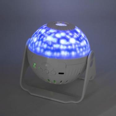 Imagem de Caixa de Som Bluetooth com Projetor Espacial, 7 Discos de Projeção, 4W, Controle Remoto, 12cm
