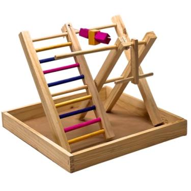 Imagem de Brinquedo Playground Para Calopsita Periquito Twister Hamster (ESCADA 40CM)