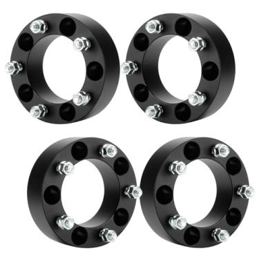 Imagem de ILONPA Espaçadores de roda 5 x 5,5 2 polegadas (50,8 mm) com pinos de 1/2-20, furo de 108 mm para Ford Bronco F100 F150 E100 E150 Econoline, 5 x 139,7 mm adaptadores de roda forjada de 5 pinos para