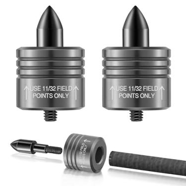 Imagem de sntxmy 2 peças de cabeça de parafuso de decocking de besta, parafuso de decocking para ponta de liberação de flecha de besta de dez pontos para arco recurvo e composto para caça e competição parafusos