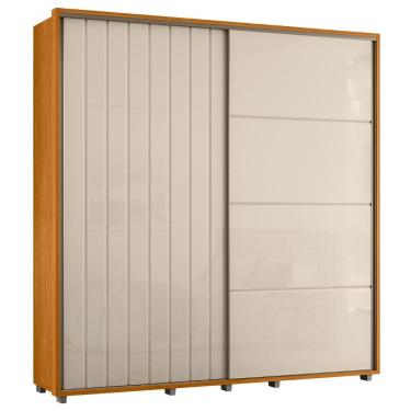 Imagem de Guarda Roupa Casal 230cm Com 2 Portas Verbena Off/cinamomo Z10 - Mpozenato