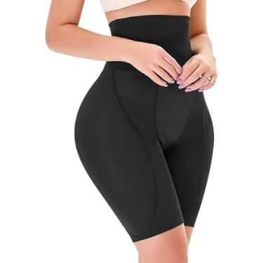 Imagem de Cintura Alta Butt Lifter Shapewear, Mulheres De Cintura Alta Controle De Barriga Bodyshaper Butt Lifter Boyshorts Calcinhas De Controle, Black, XXL