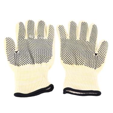 Imagem de Cffuvros Luvas de Churrasco, Lavadoras de Churrasqueiras Laváveis ​​e Reutilizáveis, 800 ℃ Aquecimento Imune, Cinco Dedo Independente, Luvas de Forno de 28 cm para Churrasqueira