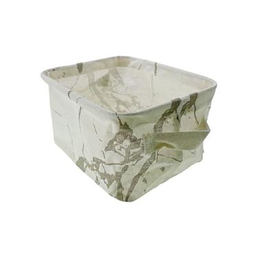 Imagem de Cesto Organizador Em Tecido Multiuso Infantil Cesta Organizadora Brinquedos Decorativa (Bege)