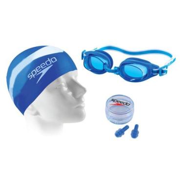 Imagem de Kit de Natação Speedo Swim SLC Azul, Azul, Único