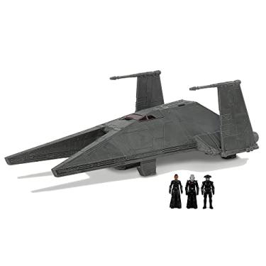 Imagem de Star Wars Micro Galaxy Squadron Inquisitor Transport Scythe – Veículo da classe nave estelar de 17 cm com três acessórios de 2,5 cm