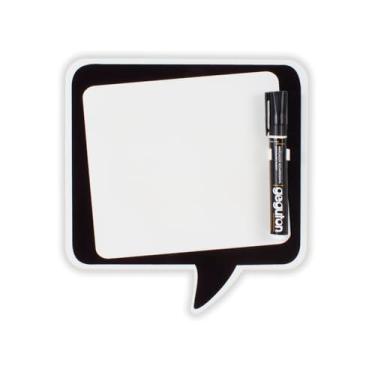 Imagem de Porta Recado de Parede, Porta, Balão Anote Aí, Metálico, Fita Dupla-Face - Geguton