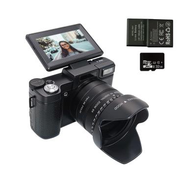 Imagem de Câmera digital Lenofocus 5K 4K 64MP 40X Zoom 3” Ecrã Flip