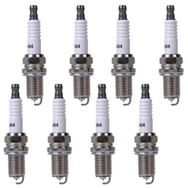 Imagem de Velas de ignição Iridium 5464 compatíveis com Chevy Corvette Infiniti Jaguar XJ8 XF Range Rover Lincoln Mercedes-Benz C43 AMG E430 S430 V8 3.9L-5.7L Substituição para BKR5EIX-11 Pacote com 8