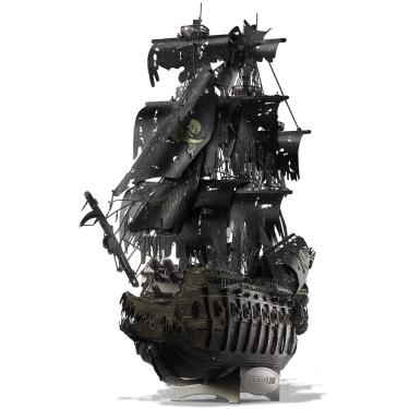 Imagem de Quebra-cabeça de metal 3D Piececool Flying Dutchman Pirate Ship Model