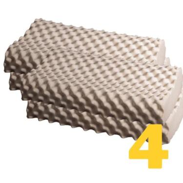 Imagem de Travesseiros Bolinha Látex Natural Suporte Ortopédico para Coluna Cerv