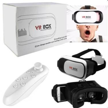 Imagem de Óculos VR Box 2.0 Realidade Virtual 3D Com Controle Para Filmes - ROMI