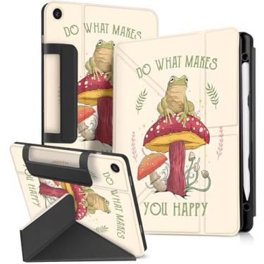 Imagem de Miss Adola Capa para Samsung Galaxy Tab A9 Plus com suporte para caneta – para meninas, mulheres, meninos, desenho fofo, anime, kawaii, divertido, protetor com suporte, fólio para Galaxy Tab A9+, capa