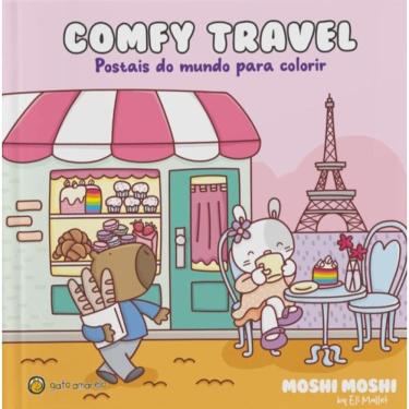 Imagem de Comfy Travel: Livro de colorir - Gato Amarelo