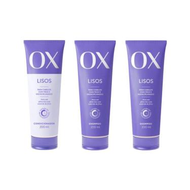 Imagem de Kit Ox Lisos 1 Cond 200Ml + 2 Shampoo 200Ml
