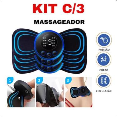 Imagem de Kit Massageador 3 Unidades USB: Conforto Muscular e Relaxamento - LIPP