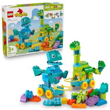 Imagem de LEGO DUPLO Town Dinossauros 3em1 Sobre Rodas 10451