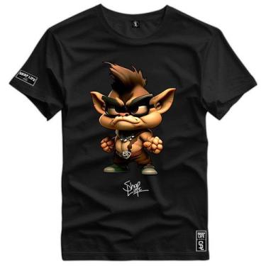 Imagem de Camiseta Coleção Cartoons Tasmania Nerd Cute Shap Life, G1, Preto