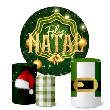 Imagem de Trio Capas Cilindro + Painel Sublimado 1,50m Natal (K1NAT066)