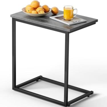 Imagem de Mesa final em forma de C Pipishell com 68,58 cm de altura para sala de