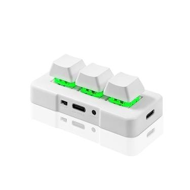 Imagem de PCsensor Mini teclado de 3 teclas 2,4 G sem fio USB 2 em 1, teclado mecânico para jogos, programa personalizado com LED RGB para jogos, OSU e escritório