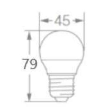 Imagem de Kit 12 Lampadas Led Bolinha 3W 6500K 260Lm Biv E27 - Osram