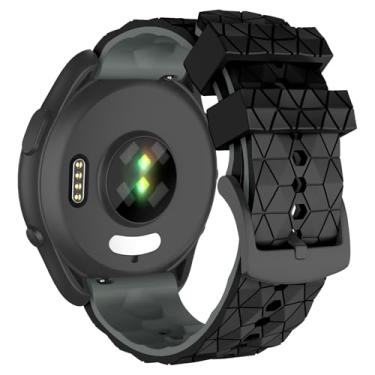 Imagem de ISABAKE Pulseiras de relógio esportivo de silicone macio compatíveis com Garmin Vivoactive 4/Venu 3/Venu 2, para Forerunner 265 255