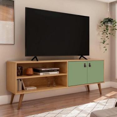 Imagem de Rack para Tv Genialflex 2 Portas 160 cm Amber Savana Alecrim