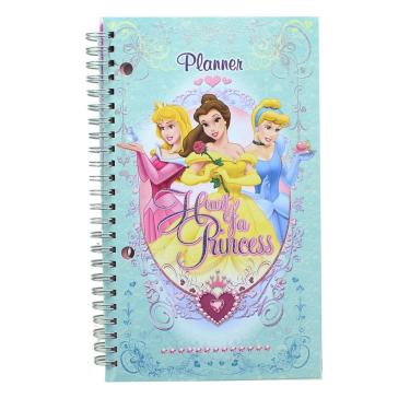 Imagem de Agenda Disney Princess com adesivos e ilustrações
