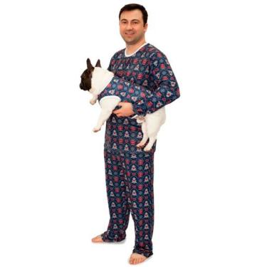 Imagem de Tal Pai Tal Pet Pijama Masculino Longo e Roupa Pet Natal Love - Alegri