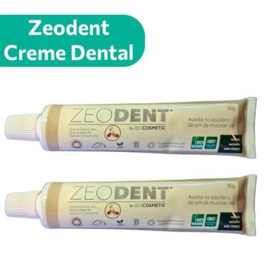Imagem de 2 Zeodent Creme Dental Base Clinoptilolita Vegano 90g - ZeoCosmetic