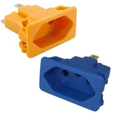 Imagem de 6 Tomada Embutir Fêmea 3 Pinos 10a Painel Aparelho Tpa2-3 - MARGIRIUS