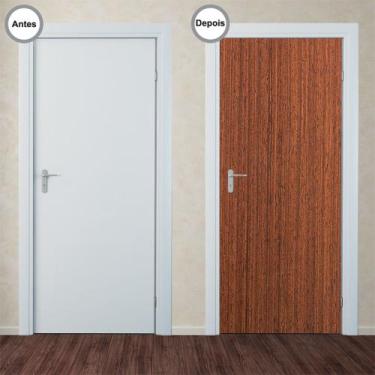 Imagem de Adesivo Decorativo de Porta - Madeira - 120pt - Allodi